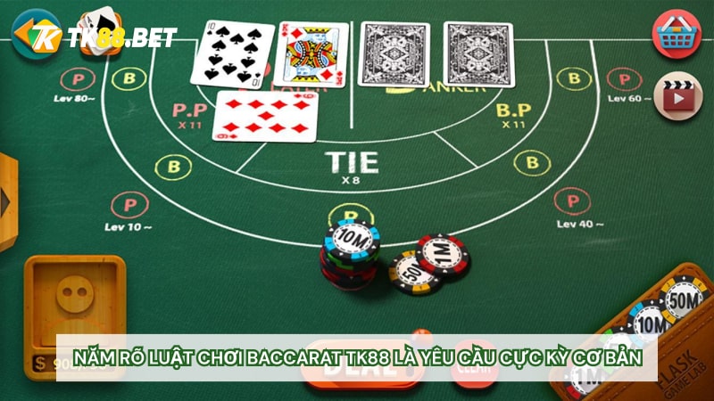 Nắm rõ luật chơi Baccarat TK88 là yêu cầu cực kỳ cơ bản