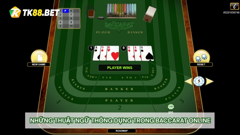 Những thuật ngữ thông dụng trong Baccarat online TK88