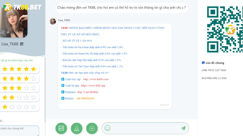Liên hệ với đội ngũ CSKH TK88 khi có vấn đề tránh tin vào những lời đồn TK88 lừa đảo